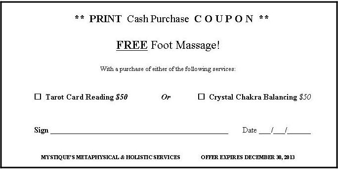 PRINT Coupon to Pay with Cash